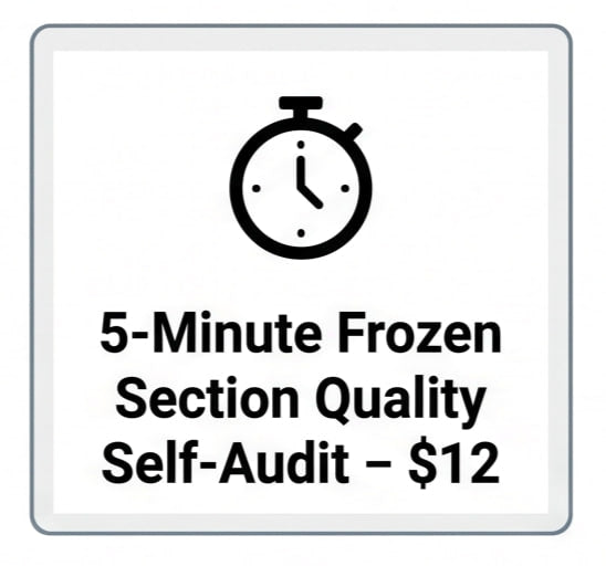 5-Minute Frozen Section Quality Self-Audit